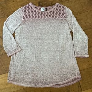 Anthropologie Akemi + Kin Amis Mauve Linen Top